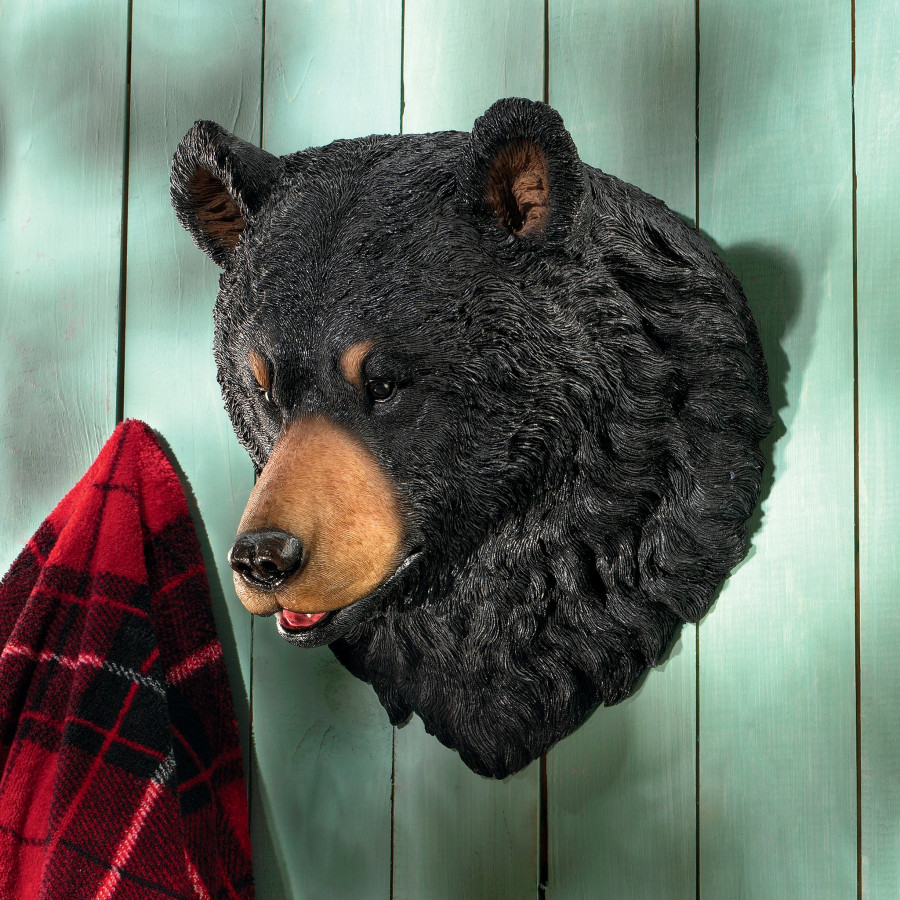 Toscano - American Black Bear Sculptural Wall Trophy
