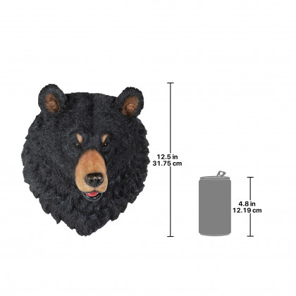 Toscano - American Black Bear Sculptural Wall Trophy