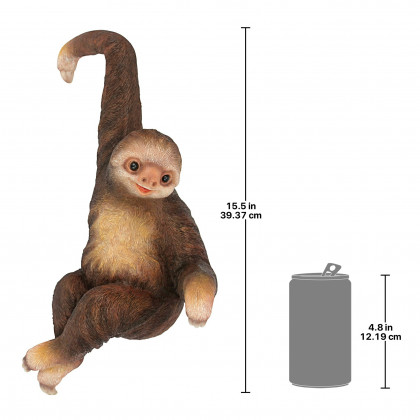 Toscano - Sinbad the 3-Toed Sloth Hanging Statue