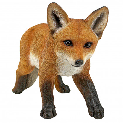 Toscano - Cavorting Carmine Baby Red Fox Statue