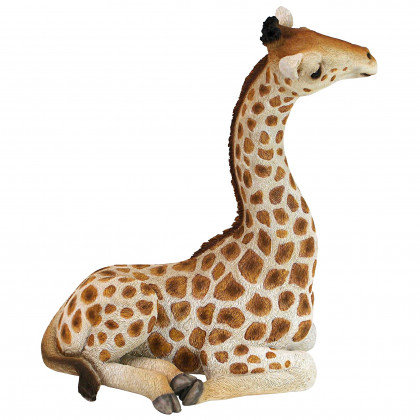 Toscano Zari the Resting Giraffe Statue - Medium