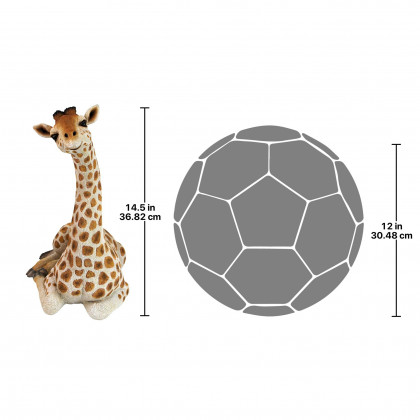 Toscano Zari the Resting Giraffe Statue - Medium