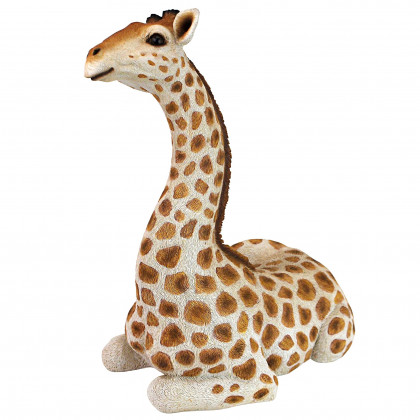 Toscano Zari the Resting Giraffe Statue - Medium