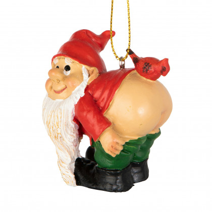 Toscano - Set of 3 Loonie Moonie Gnome Holiday Ornaments