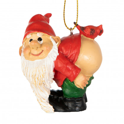 Toscano - Set of 3 Loonie Moonie Gnome Holiday Ornaments