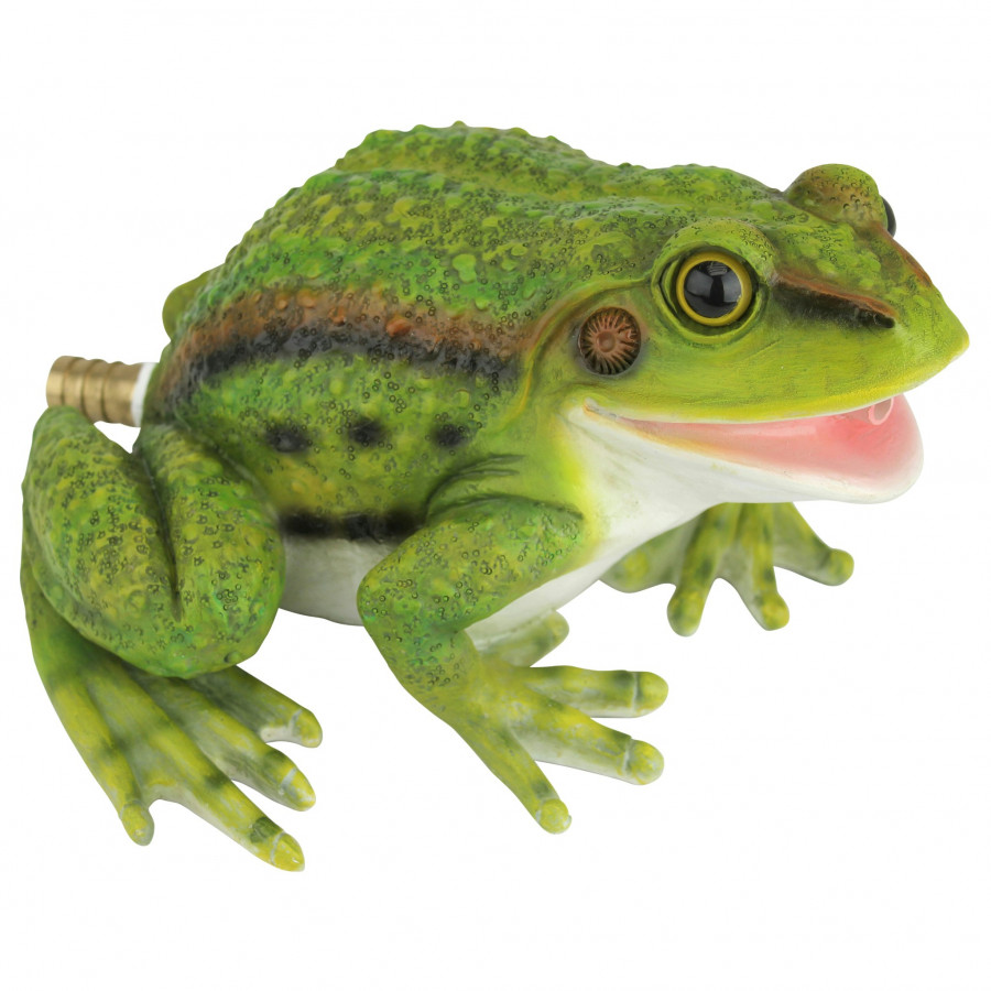 Toscano - Friendly Frog Piped Toad Spitter Statue