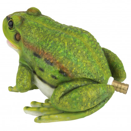 Toscano - Friendly Frog Piped Toad Spitter Statue