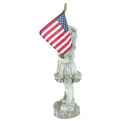 Toscano - Patriotic Flag Children Statue