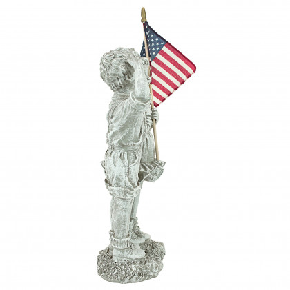 Toscano - Patriotic Flag Children Statue