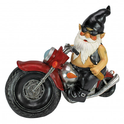 Toscano - Axle Greasethe Biker Gnome Statue