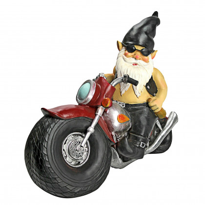 Toscano - Axle Greasethe Biker Gnome Statue