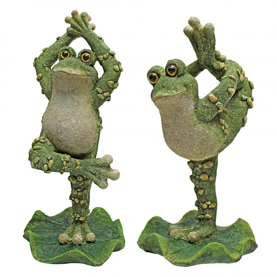 Toscano - Set of 2 Boogie DownDancing Frog Statues