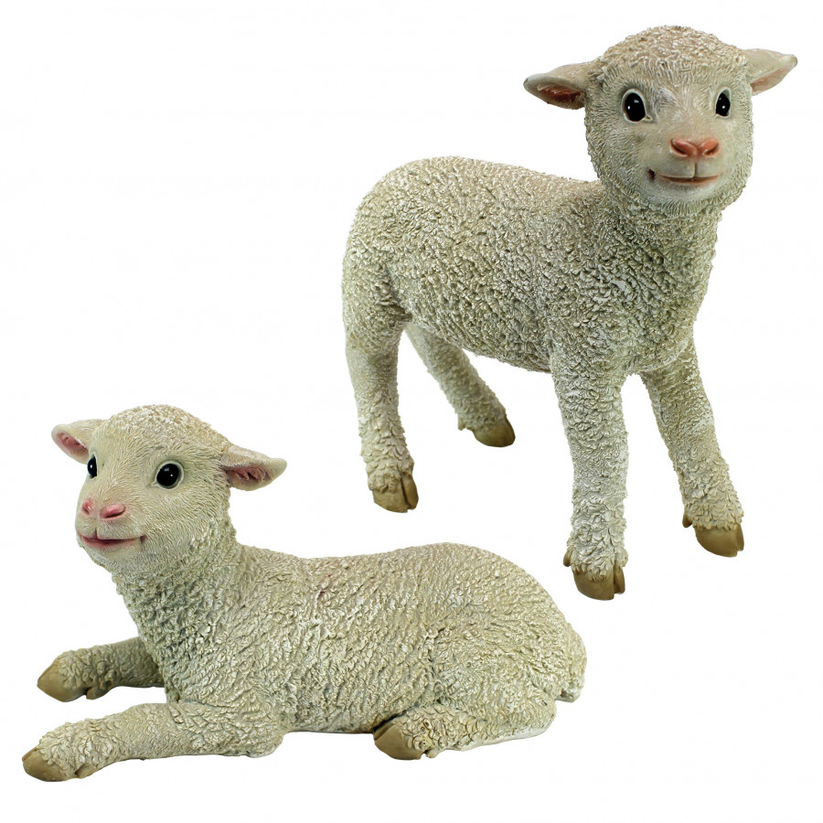 Toscano - Set of 2 Ramses and Aries Lamb Statues
