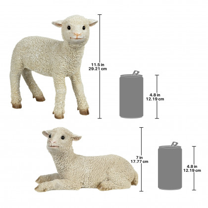 Toscano - Set of 2 Ramses and Aries Lamb Statues