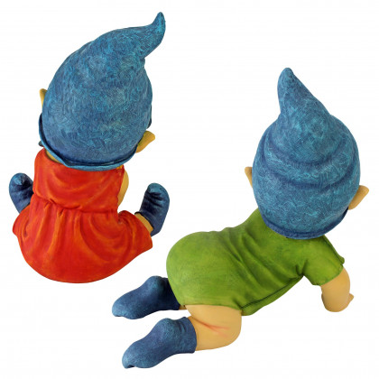 Toscano - Archibald and Blaze the Baby Gnome Statues