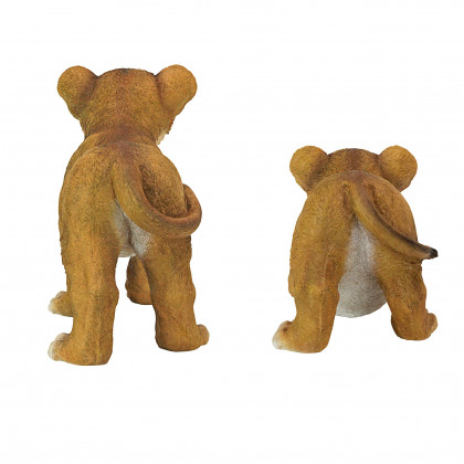 Toscano - Lion Cubs of the Sahara Animal Statues Complete Set