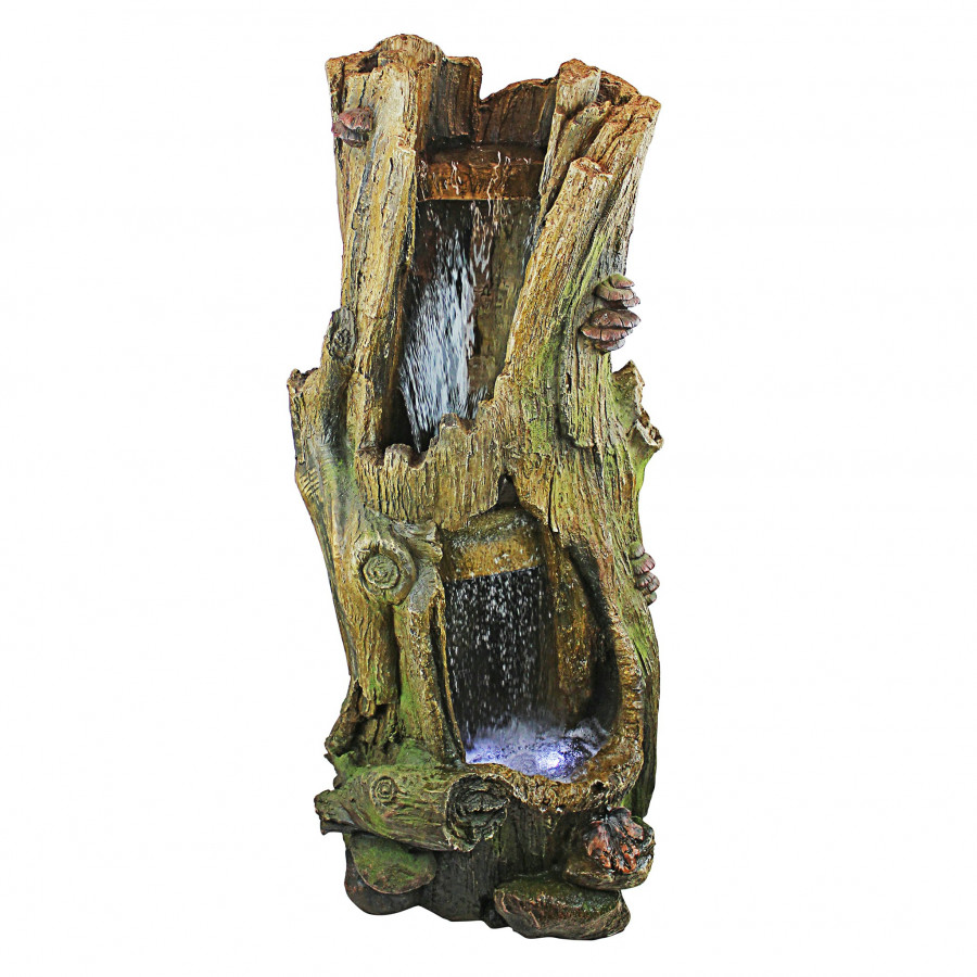 Toscano - Hawksbill Gulch Cascading Illuminated Garden Fountain
