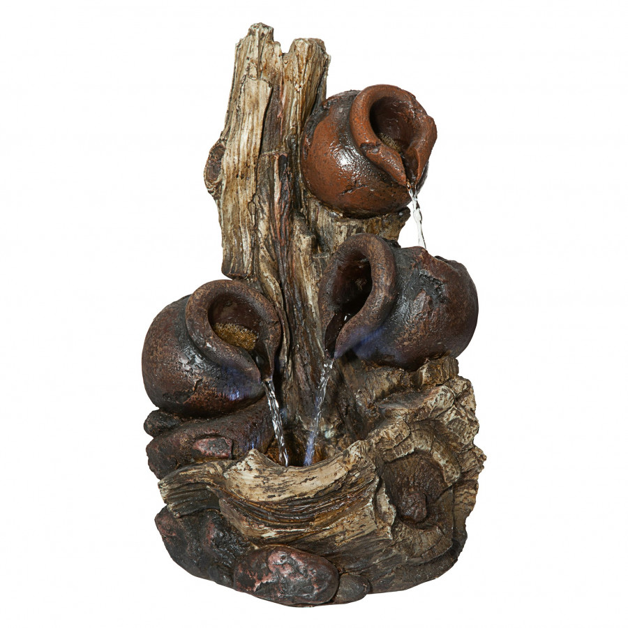 Toscano - Primavera della Vita Cascading Waterfall Illuminated Tabletop Fountain
