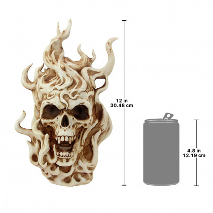 Toscano - Hell Flames Gothic Vampire Skull Statue