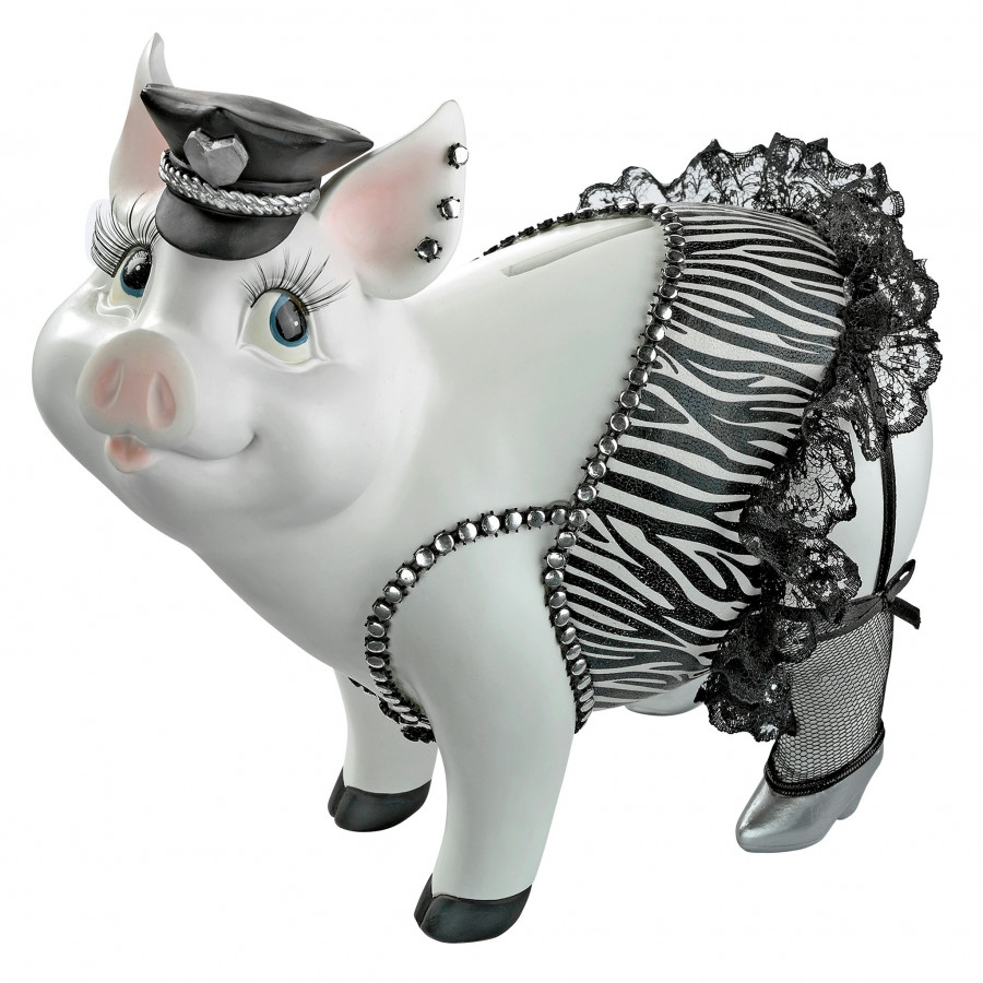 Toscano - Porker on Patrol Pig Statue