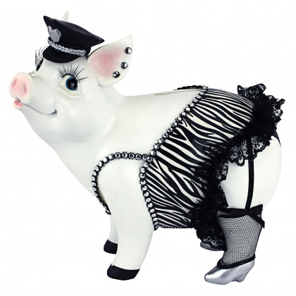 Toscano - Porker on Patrol Pig Statue
