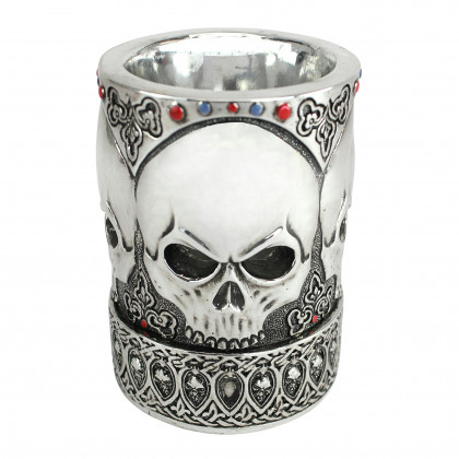 Toscano - Gothic Skull Vessel Cup with Pens