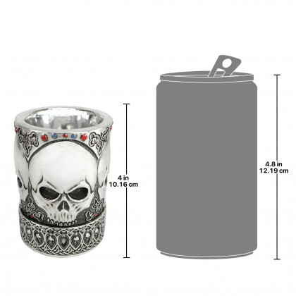 Toscano - Gothic Skull Vessel Cup with Pens