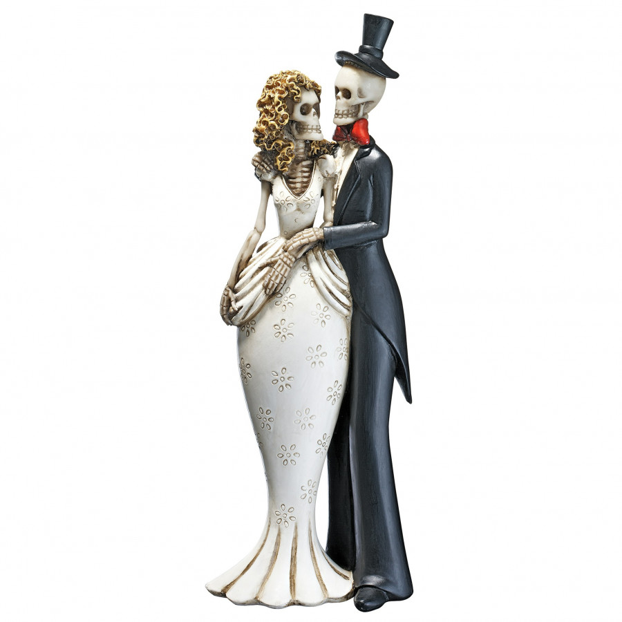 Toscano - Day of the Dead Skeleton Bride and Groom Statue