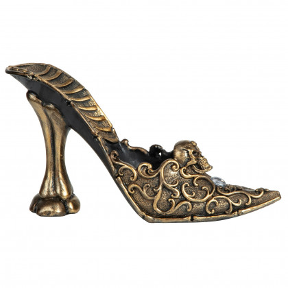 Toscano - Skull Slipper Gothic Girly Girl Catchall Sculpture