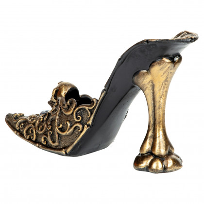 Toscano - Skull Slipper Gothic Girly Girl Catchall Sculpture