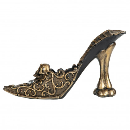 Toscano - Skull Slipper Gothic Girly Girl Catchall Sculpture