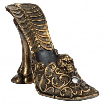 Toscano - Skull Slipper Gothic Girly Girl Catchall Sculpture