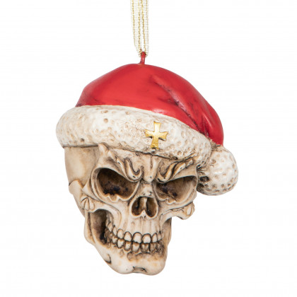 Toscano - Skelly Claus II Holiday Skeleton Ornament
