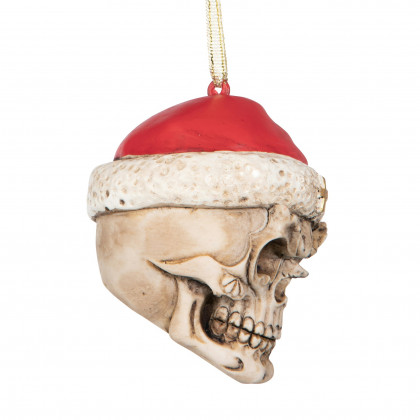 Toscano - Skelly Claus II Holiday Skeleton Ornament