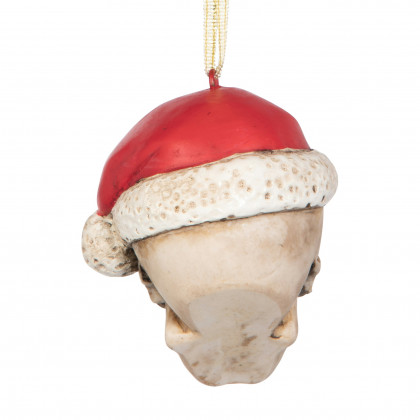 Toscano - Skelly Claus II Holiday Skeleton Ornament