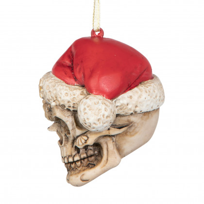 Toscano - Skelly Claus II Holiday Skeleton Ornament