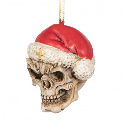 Toscano - Skelly Claus II Holiday Skeleton Ornament