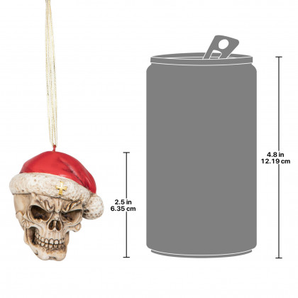 Toscano - Skelly Claus II Holiday Skeleton Ornament