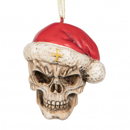 Toscano - Skelly Claus II Holiday Skeleton Ornament