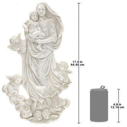 Toscano - Raphael Sistine Madonna Marble Resin Wall Sculpture