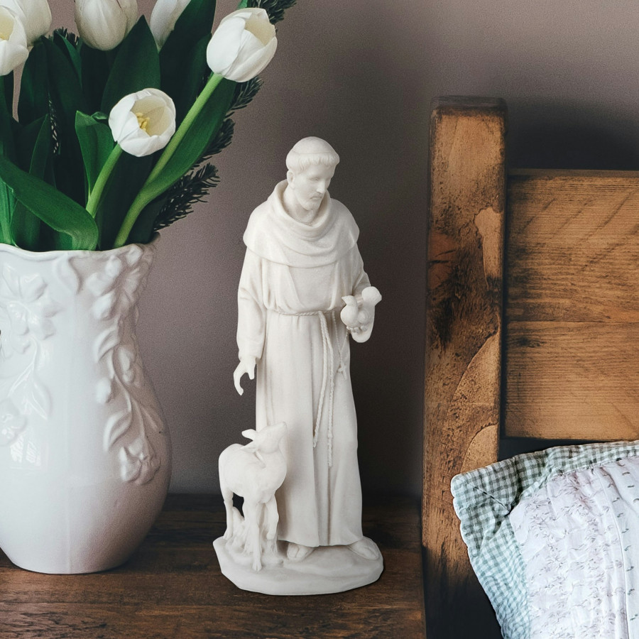 Toscano - Saint Francis of AssisiPatron Saint of Animals Marble Resin Statue