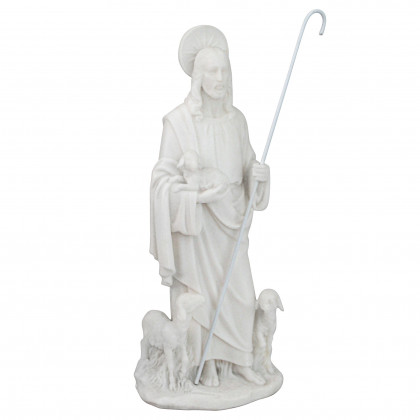 Toscano - Jesus the Good Shepherd Marble Resin Statue Desktop