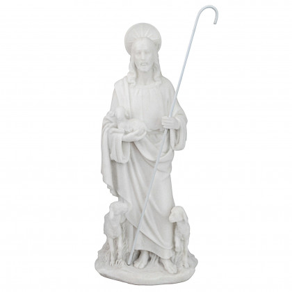 Toscano - Jesus the Good Shepherd Marble Resin Statue Desktop