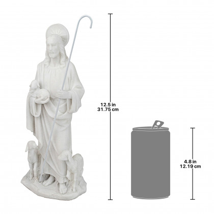 Toscano - Jesus the Good Shepherd Marble Resin Statue Desktop