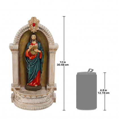 Toscano - Sacred Heart of Jesus Italian-Style Font Statue