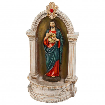 Toscano - Sacred Heart of Jesus Italian-Style Font Statue