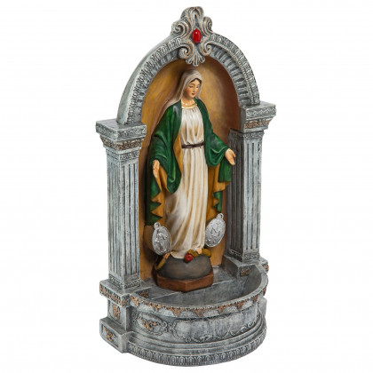 Toscano - Virgin Mary of the Miraculous Medal Italian-Style Font Statue