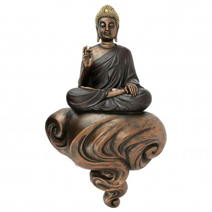 Toscano - Enlightened Buddha on a Cloud Floating Wall Sculpture