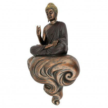 Toscano - Enlightened Buddha on a Cloud Floating Wall Sculpture