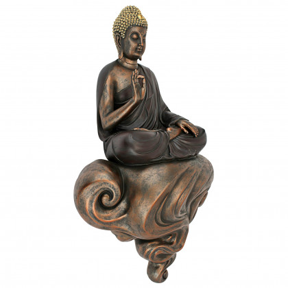 Toscano - Enlightened Buddha on a Cloud Floating Wall Sculpture